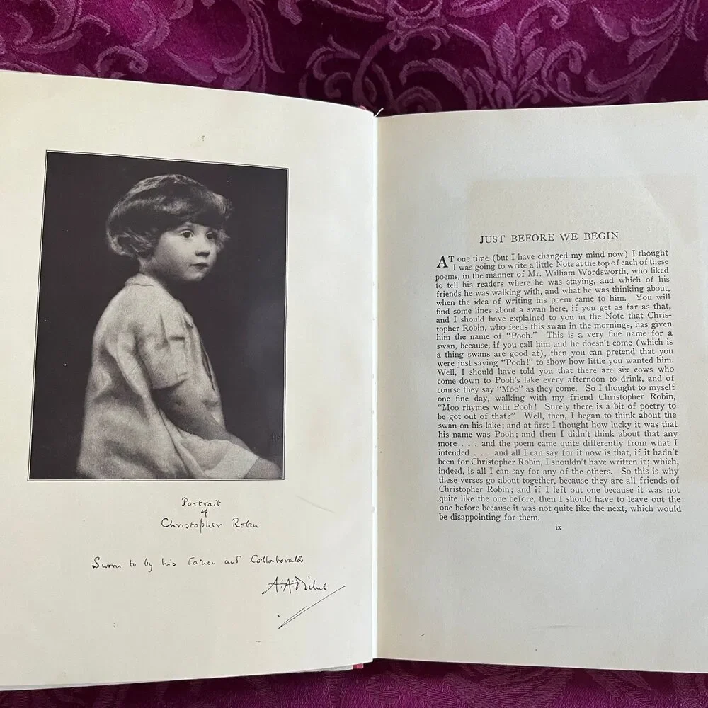 1925 When We Were Very Young by A. A. Milne, Special Holiday Edition, 2nd Print